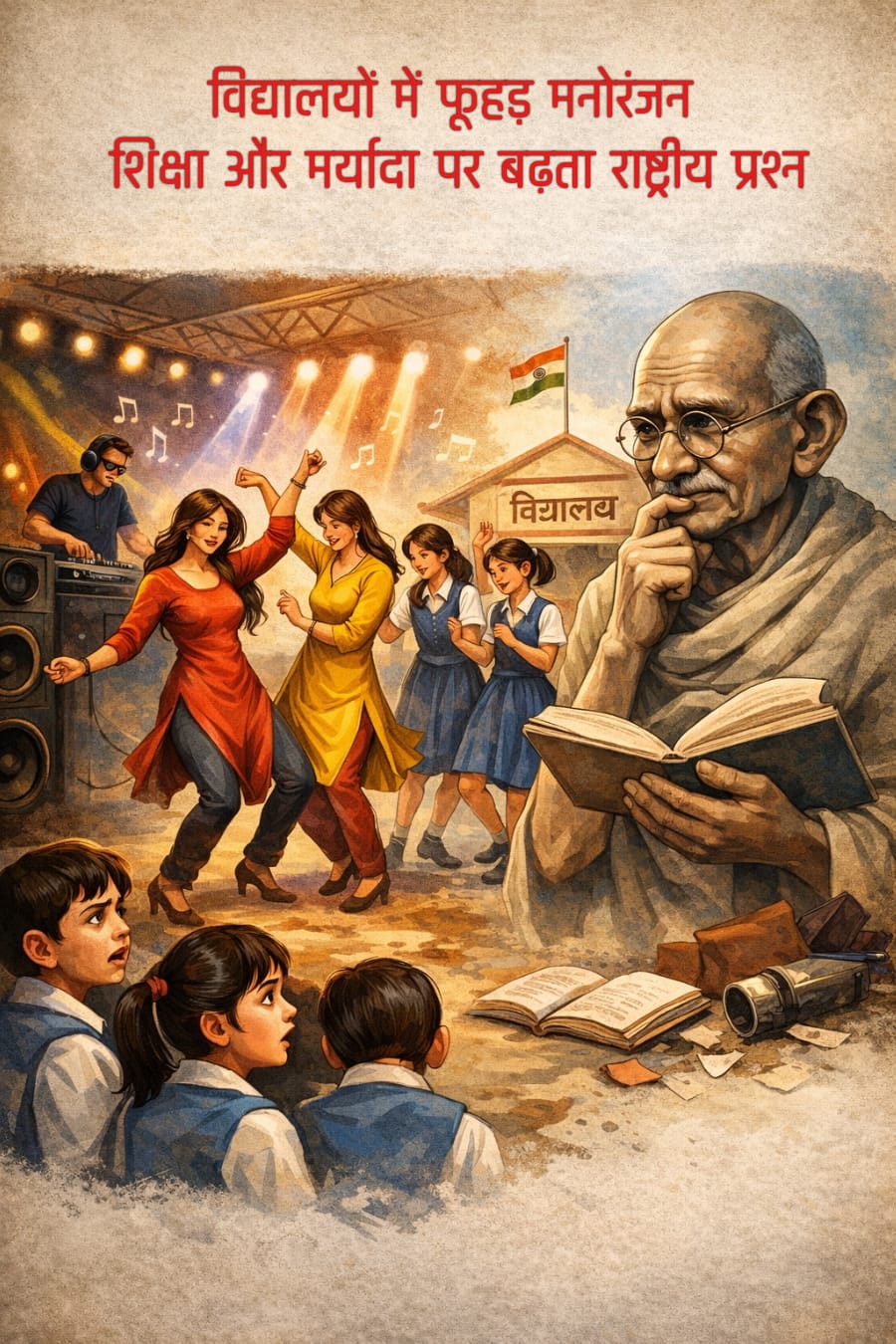 शिक्षण संस्थानों में फूहड़ मनोरंजन